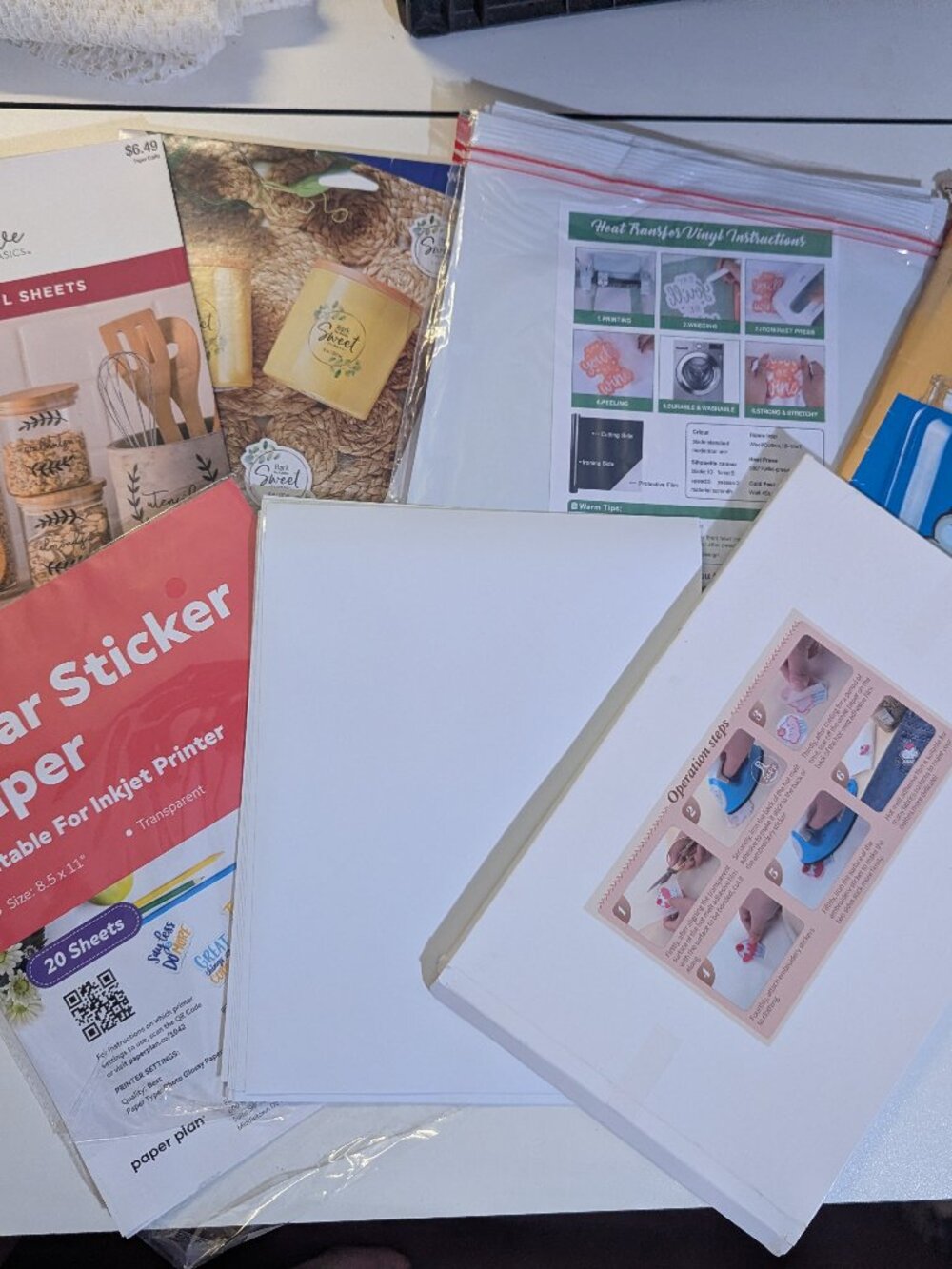Misc Craft Sublimation Sticker Paper Heat Transfer Vinyl Sheets